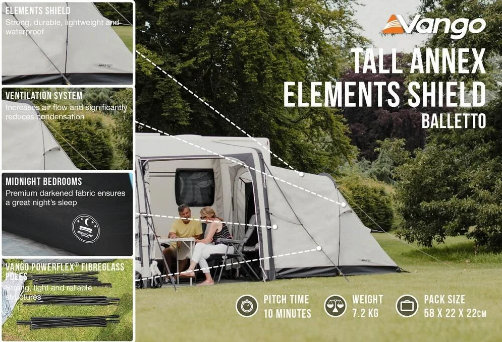 Vango Tall Annex Elements Shield - 2025