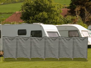 Quest Shetland 7 Pole Taditional Windbreak - Charcoal