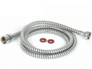 Crusader Reich Shower Hose 1/2"-3/8" Fitting Silver
