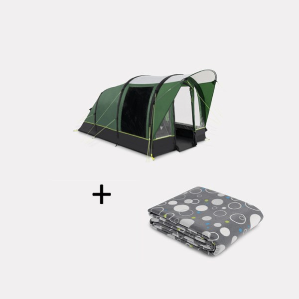 Kampa Brean 3 AIR Tent Package - Inc. FREE Carpet