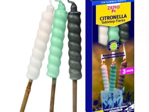 STV Citronella Table Top Flares - 3-Pack - Greys