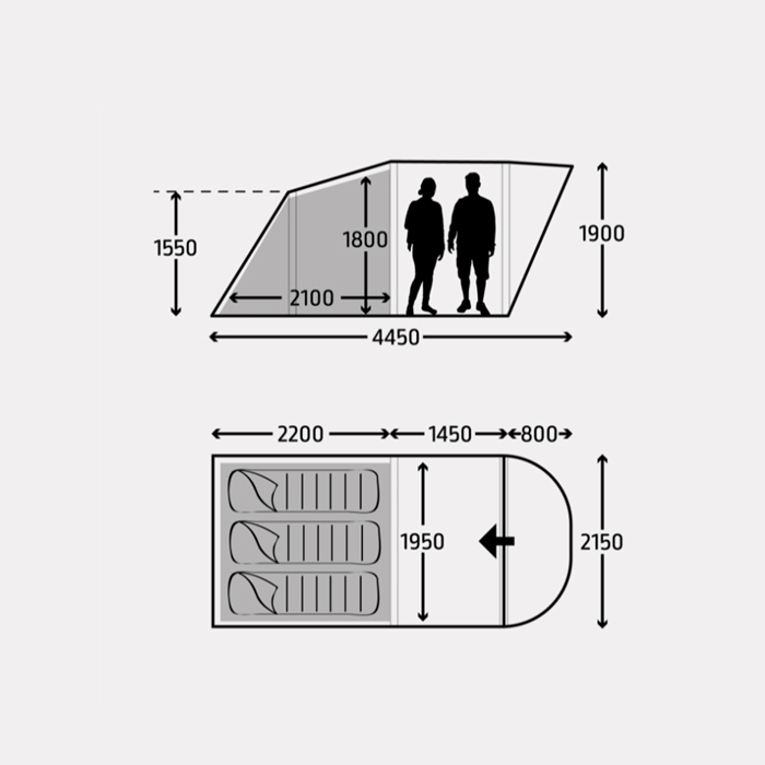 Kampa Brean 3 AIR Tent - Image 4