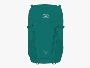 Highlander Vega 25L Womans Rucksack - Teal
