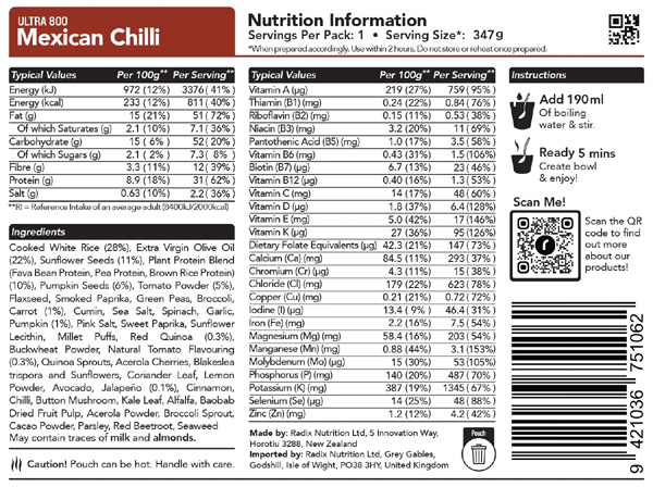 Radix Nutrition Food - 800 Range - Image 10