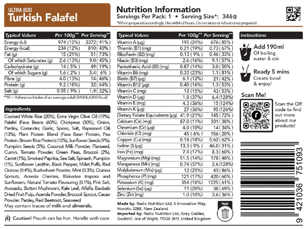 Radix Nutrition Food - 800 Range - Image 16