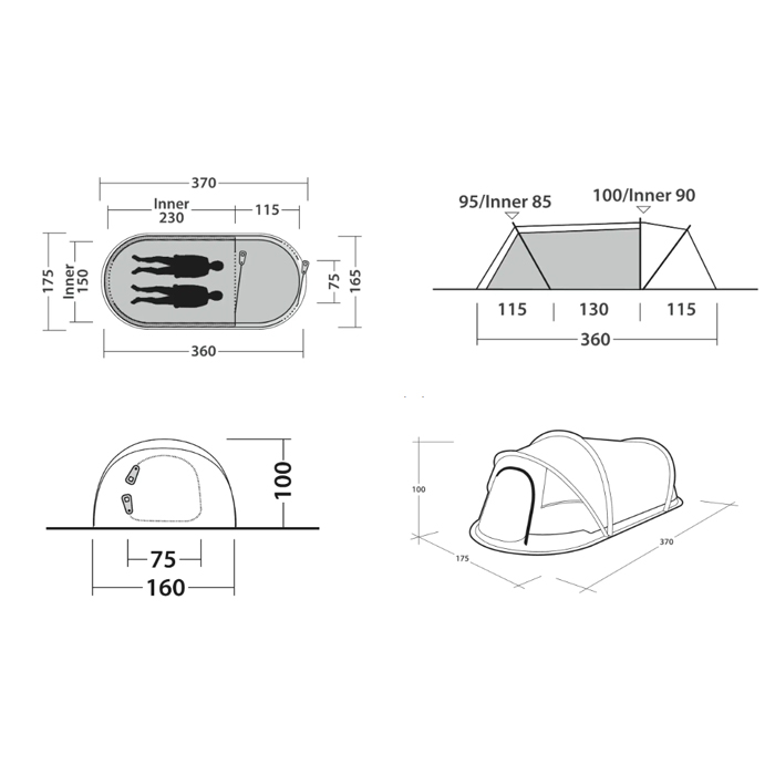 Outwell Nexion 2 Pop Up Tent - 2026 - Image 4