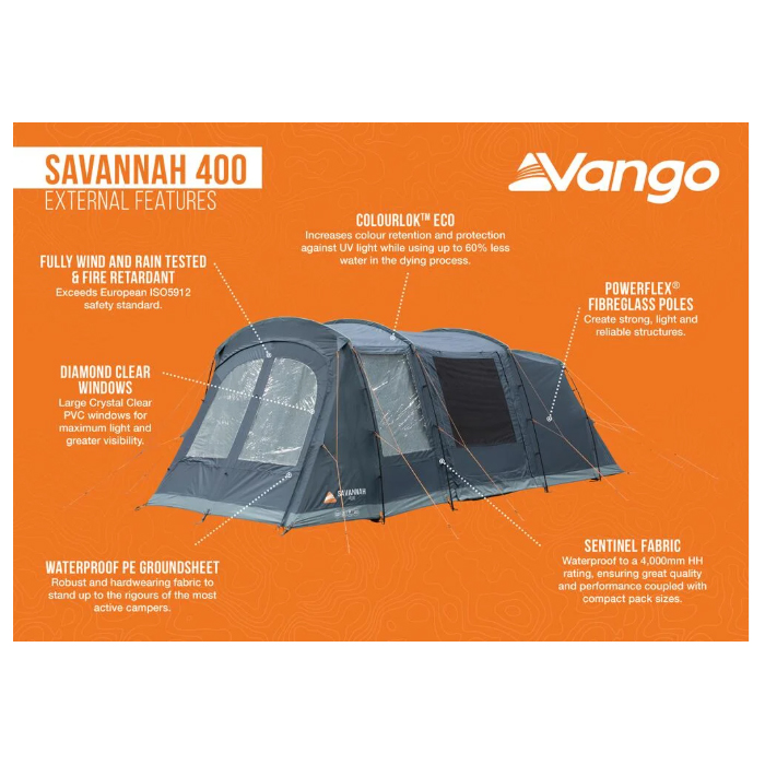 Vango Savannah 400 Tent Package - 2026 - Image 4
