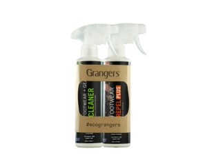 Grangers Footwear & Gear Cleaner/Repel Plus Eco Twin Pack