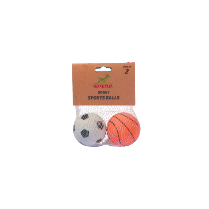 Rubber Dog Ball - 2 Pack