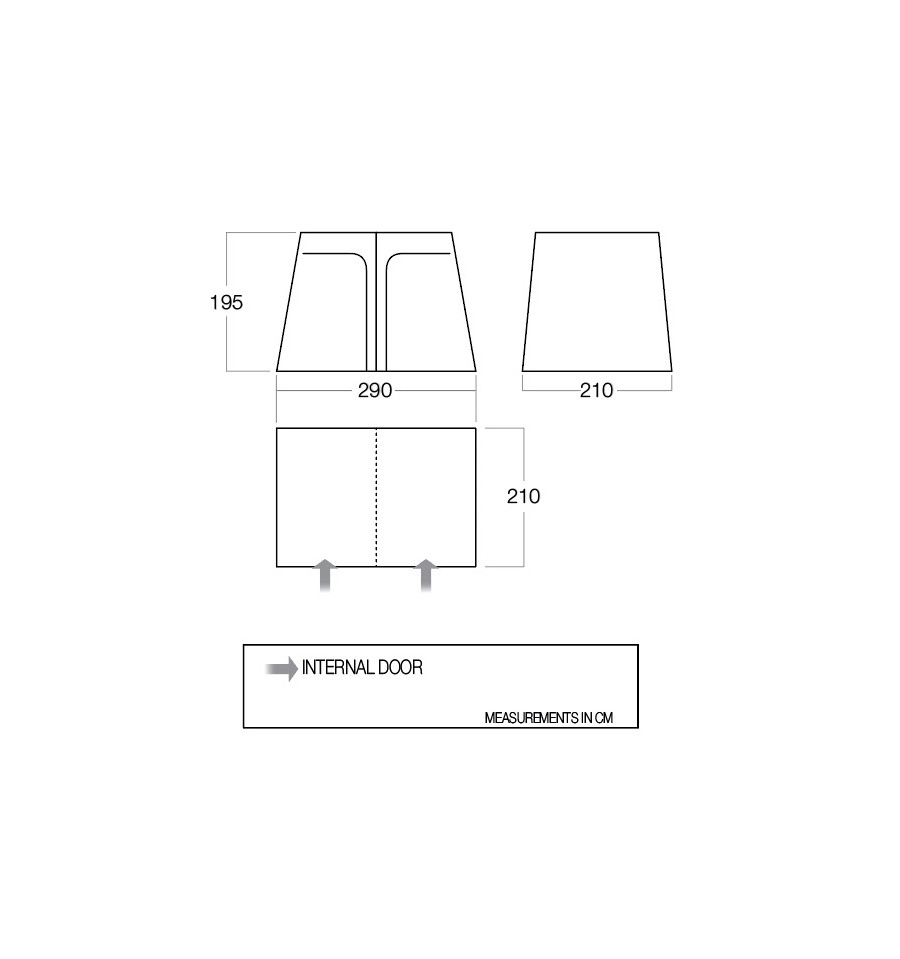 Vango Galli Drive Away Awning Double Inner Tent - BR005 - Image 2