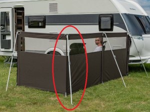 Telta Windbreak Upright Support Bar