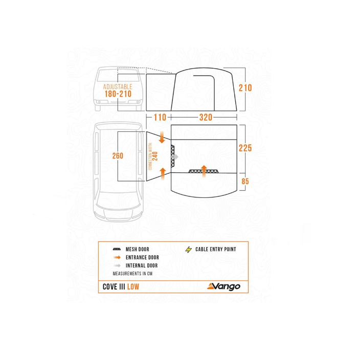 Vango Cove III LOW Poled Driveaway Awning - 2026 - Image 4