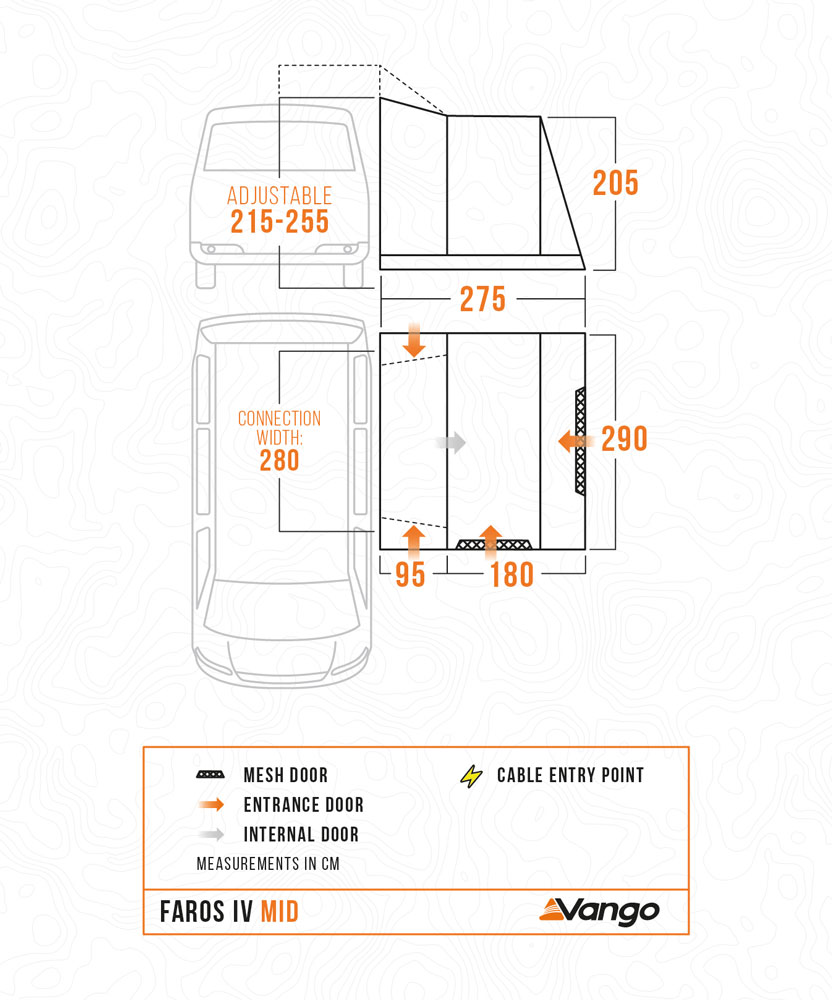 Vango Faros IV MID Poled Driveaway Awning - 2027 - Image 4